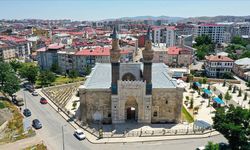 "Mavi Medrese" dron ile görüntülendi