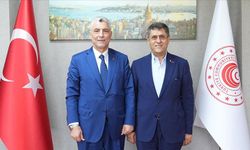 Ticaret Bakanı Ömer Bolat, UND Başkanı Aras ile bir araya geldi
