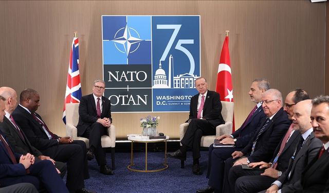 Cumhurbaşkanı Erdoğan, İngiltere Başbakanı Starmer ile bir araya geldi