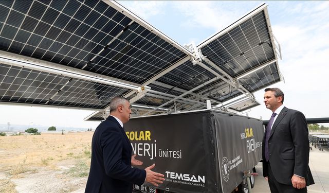 TEMSAN, doğal afet ve acil durumlara özel mobil güneş enerji santrali geliştirdi