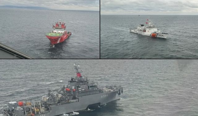 Marmara Denizi'nde batan geminin enkazına ulaşıldı