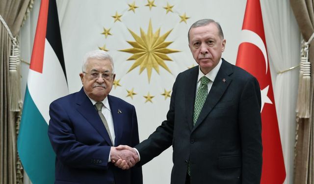 Erdoğan Beştepe'de Abbas'ı konuk etti: ‘Gazze’de adil bir barışa ihtiyaç var’
