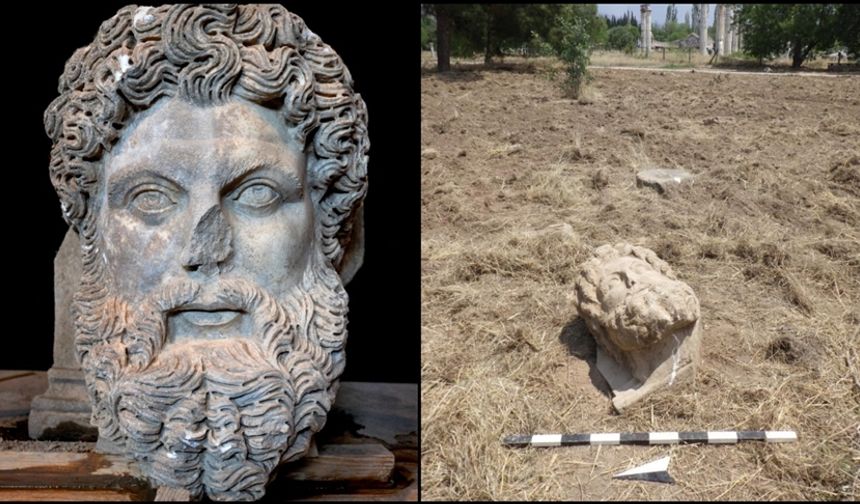 Aphrodisias Antik Kenti'nde "kolosal Zeus başı" bulundu