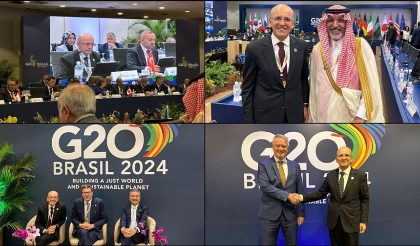 Mehmet Şimşek, G20 Maliye Bakanları ve Merkez Bankası Başkanları Toplantısı'na katıldı