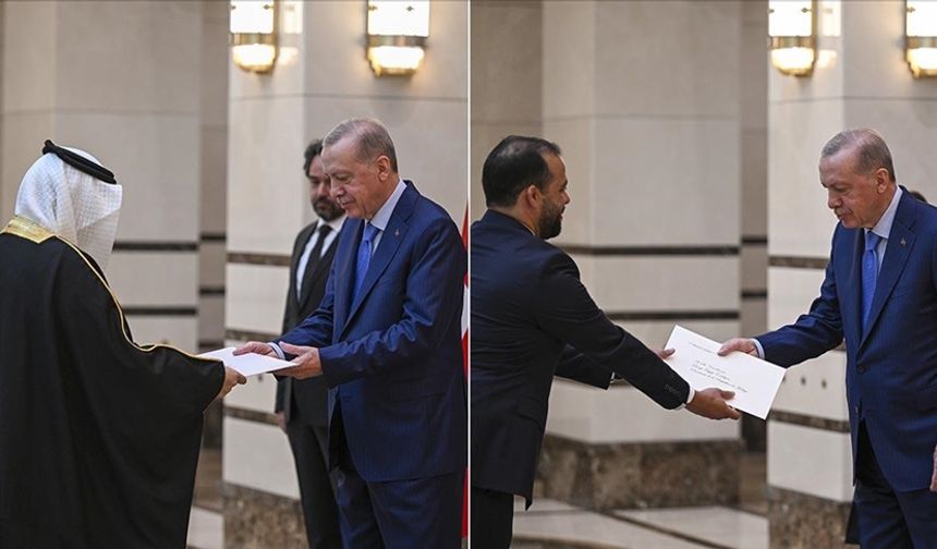 Büyükelçilerden, Cumhurbaşkanı Recep Tayyip Erdoğan'a güven mektubu