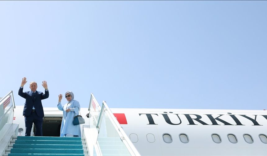 Cumhurbaşkanı Erdoğan, Türkiye-Hollanda futbol müsabakasını izlemek üzere Almanya'ya gitti