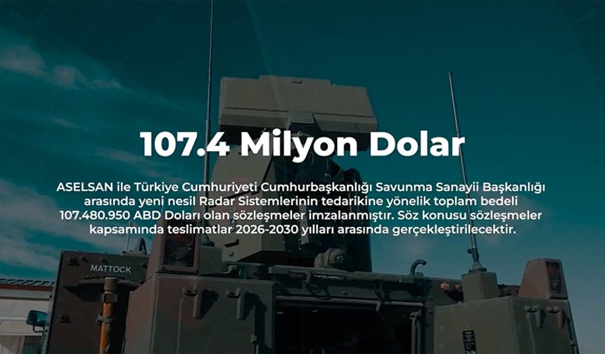 ASELSAN ile Savunma Sanayii Başkanlığı arasında 107,4 milyon dolarlık sözleşmeler imzalandı